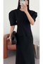 Sleeve Detail Black Dress - 4