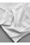 White Graphic Patch Detail Hooded Jacket - 5