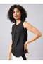 Black Sleeveless Regular Fit Top - 5