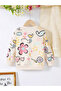Girl's Graphic Print Long Sleeve Round Neck T-shirt - 2