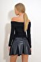 Black Madonna Collar Long Sleeve Blouse Alc-X12624 - 5