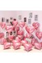 Light Pink Heart Foil Balloon 45cm All Colors Compatible with Air and Helium - 2