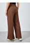 Brown Textured Cable Knit Straight Leg Joggers - 5