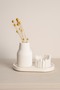Nordic Model Vase and Asymmetrical Detailed Plate Decoration Set