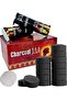 Premium Hookah Charcoal Tablets, Quick-Light Shisha Coal Discs, Black, 33mm, 100-Pack - 7
