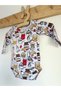 Nutella Croissant Pattern Lilac 100% Organic Cotton Unisex Baby Bodysuit - 2