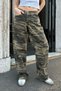 Heather Camouflage Low-Rise Wide Leg Pants (Suitable for Heights of 165 cm and Above) - 4