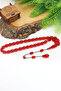 Dark Red Barley Cut Special System Fire Amber Prayer Beads 201024765 - 5