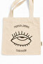 Mansplaining Survivor Printed Canvas Tote Bag with Velcro and Inner Pocket