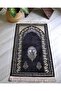Dowry Gift Prayer Rug Set – Prayer Rug, Scarf, Crystal Prayer Beads, Men's Prayer Beads, Skullcap with Essence Box - 4