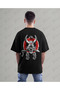 Samurai Design Back Printed High Quality Compact Unisex Oversized T-Shirt - 3