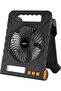 3-in-1 Solar LED Fan - 4-Speed, LED Light, Timer, Flashlight, Solar & Type-C Charging