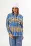 Women's Lumberjack Blue Yellow Striped Pocketed Sport Cut Shirt - 5