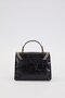 Authentic Phaeton Metal Logo and Embroidery Detailed Medium Size Women's Hand and Shoulder Bag Lv930574 Black - 4