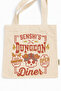 Dungeon Meshi Senshi's Diner Printed Canvas Tote Bag with Velcro and Inner Pocket