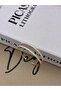 Gold Color Adjustable Two Row Almond Model Zircon Stone Bracelet - 2