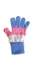 Waiter Size Girl's Gloves Blue Pink 8-12 Years Old - 2