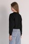 Mojo Girl's 10-15 Years Old Basic Crop Sweatshirt Black - 2