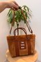 Written Taba Column Strap Fur Plush Crossbody Women's Bag - 7