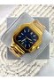 Kare Gold Inside Navy Blue Butterfly Clip Men's Wristwatch