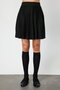 Pleated Mini Knit Skirt - 3