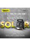 3-in-1 Solar LED Fan - 4-Speed, LED Light, Timer, Flashlight, Solar & Type-C Charging - 6