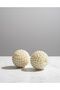Acrylic Round White Pearl Sphere 6cm 3 Pieces B:87