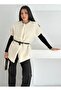 Belt Detailed Plush Vest - 4