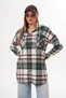 Women's Green and White Hooded Araboy Tunic - 5