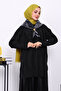 Black Crew Neck Cold Thread Knitwear Tunic