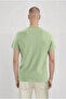 Light Gray Crew Neck Short Sleeve Men's T-Shirt William - 4
