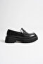 Women's Daily Comfortable Buckle Loafer Black - 2
