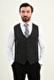 Plain Slim Fit Classic Pocket Detailed Men's Vest Anthracite - 40949.25K