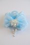 Blue Color Ribbon Figured Pearl Detailed Latch Buckle - 2