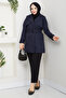 Women's Double-breasted Collar Belted Trench Coat - 5