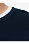 Long Sleeve Printed Three Thread Ribbed Crew Neck Printed Sweatshirt - 6