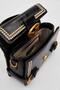Authentic Phaeton Metal Logo Embroidery and Belt Detail Small Size Women's Hand and Shoulder Bag Lv930576 Black - 3