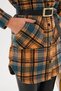 Women's Mustard Yellow Kangaroo Pocket Sport Cut Shirt - 7