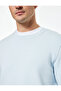 Regular Fit Cotton Viscose Blend Fleece-Lined Crew Neck Printed Sweatshirt - 5
