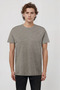Gray Melange Crew Neck Short Sleeve Men's T-Shirt William