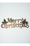 Christmas Ornament Gold Color Merry Christmas Door Wall Tree Ornament 30X10 cm Happy20205-111 - 4