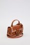 Authentic Phaeton Metal Logo Embroidery and Belt Detail Small Size Women's Hand and Shoulder Bag Lv930576 Camel - 2