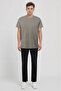 Gray Melange Crew Neck Short Sleeve Men's T-Shirt William - 2