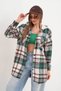 Women's Green and White Hooded Araboy Tunic - 3