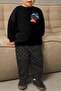 Boys' Printed 3 Thread Cotton Fabric Top and Bottom Set - 3