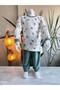 Girl's Pajama Set 100% Cotton Soft Self Corded Fabric - 5