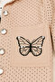 Girl's Powder Color Canvas Jacket & Pants Set – Long Sleeve Sweat 3-Piece Combination - 3