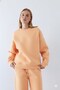 Unisex Oversize Sweatshirt Basic Orange – Crew Neck, 3 Thread Ribs - 3