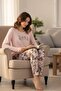 Soft Textured Quality Cotton Women's Pajama Set Pink