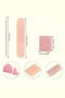 Professional Manicure and Pedicure Kit – Nail Sanding Sponge, Wooden Stick and Mini File Set